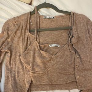 Zara 2 piece - sweater & tank top